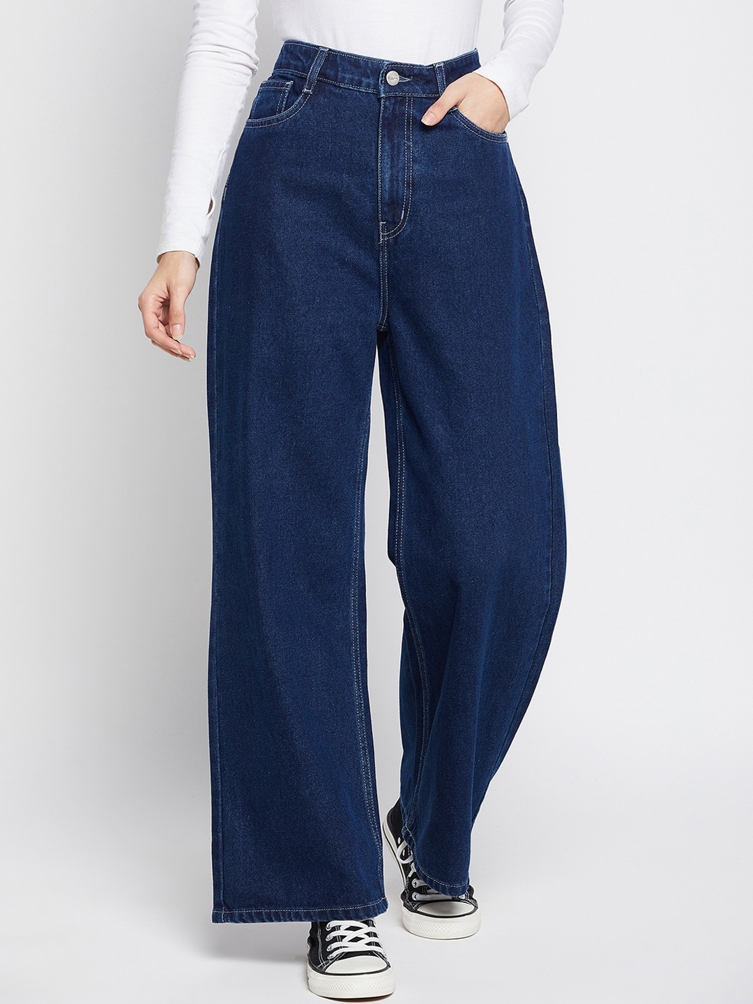 

Madame Women Navy Blue Jeans