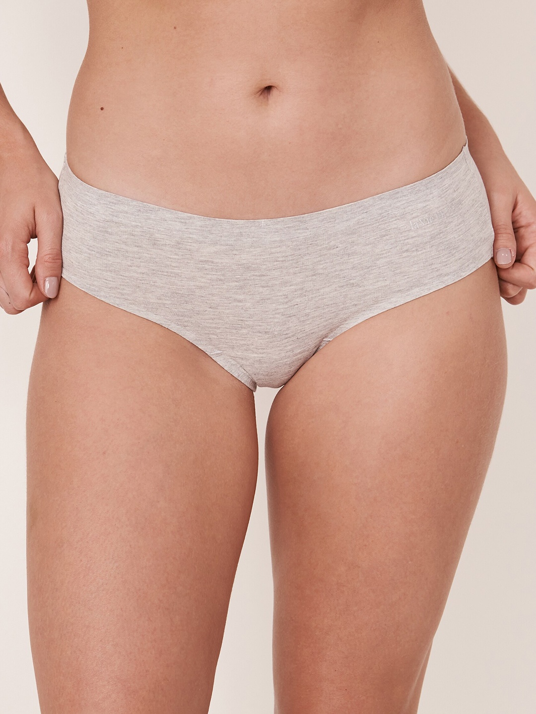 

La Vie en Rose Women Grey Self Design Anti-Microbial Cotton Basic Briefs