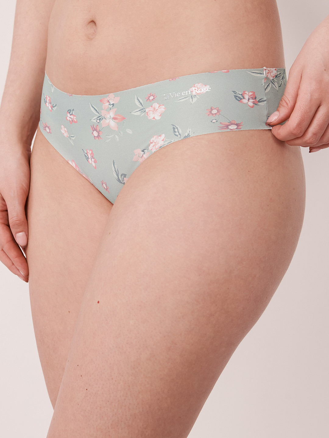

La Vie en Rose Women Green Printed Bikini Briefs