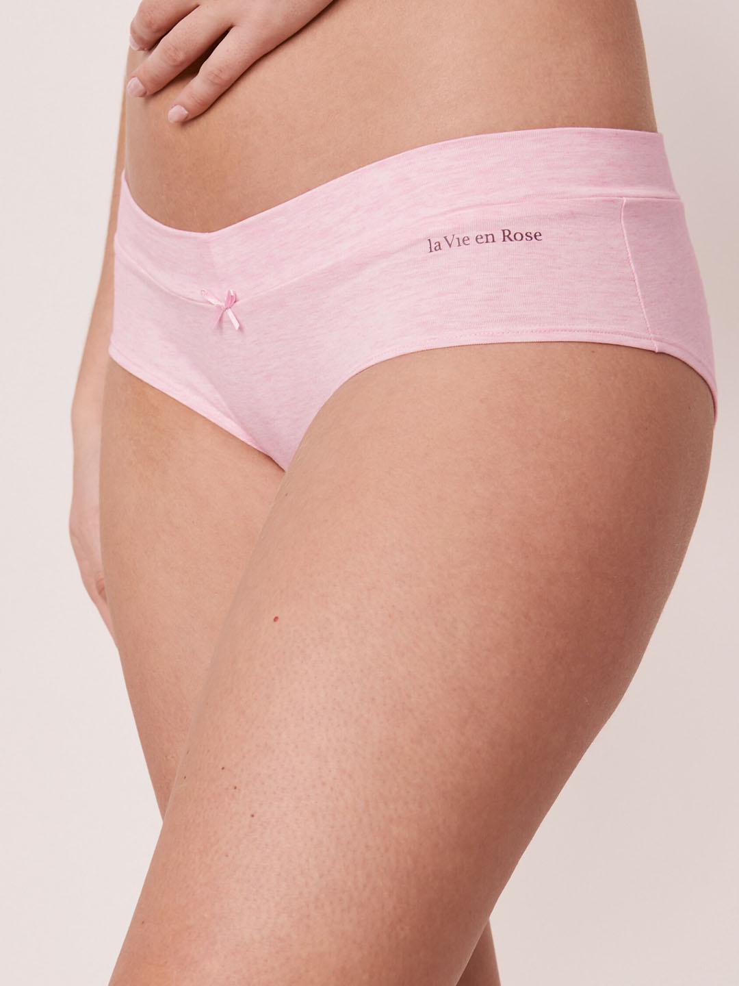 

La Vie en Rose Women Pink Solid Cotton Hipster Brief