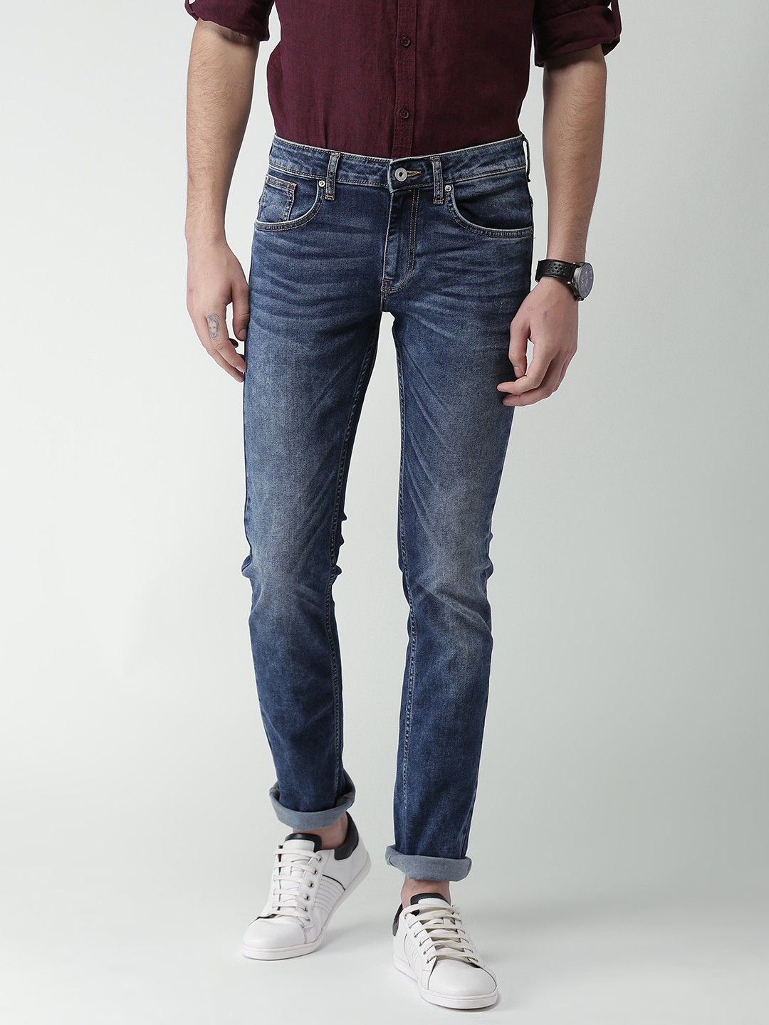

Celio Men Blue Slim Fit Mid-Rise Clean Look Jeans