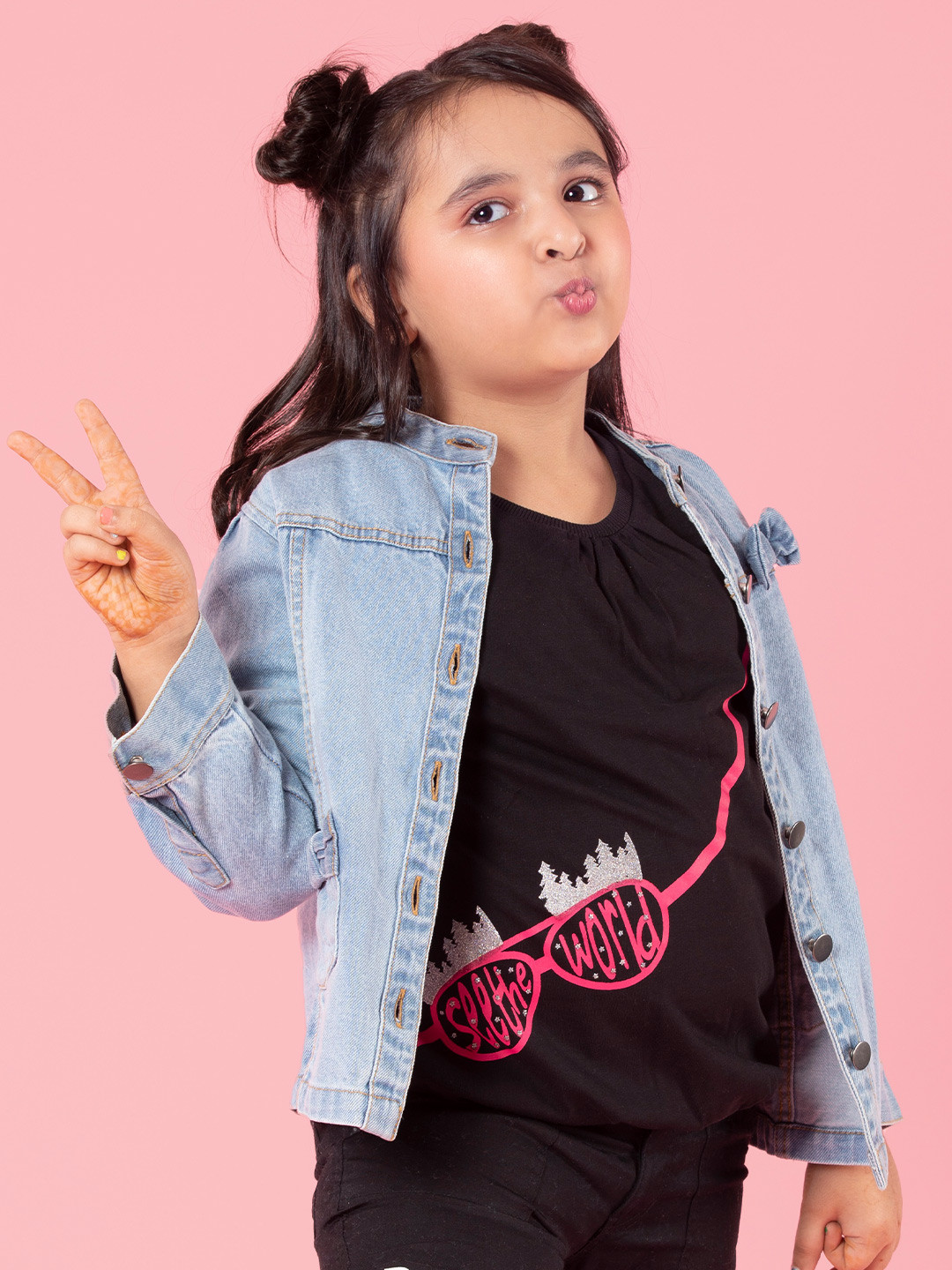 

toothless Girls Blue Lightweight Denim Jacket