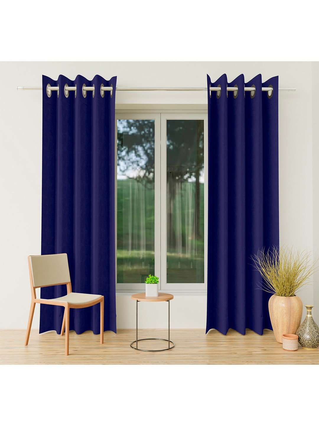 

CURIOUS LIFESTYLE Blue Room Darkening Long Door Curtain