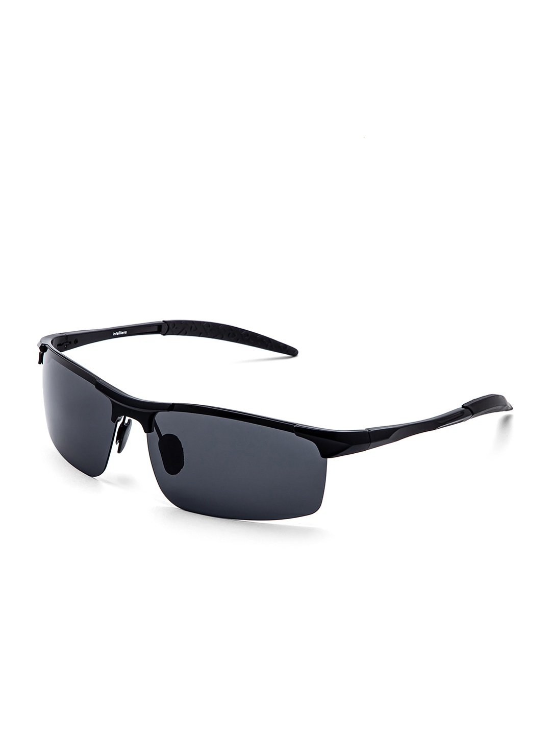 

Intellilens Unisex Black Lens & Black Sports Sunglasses with Polarised Lens