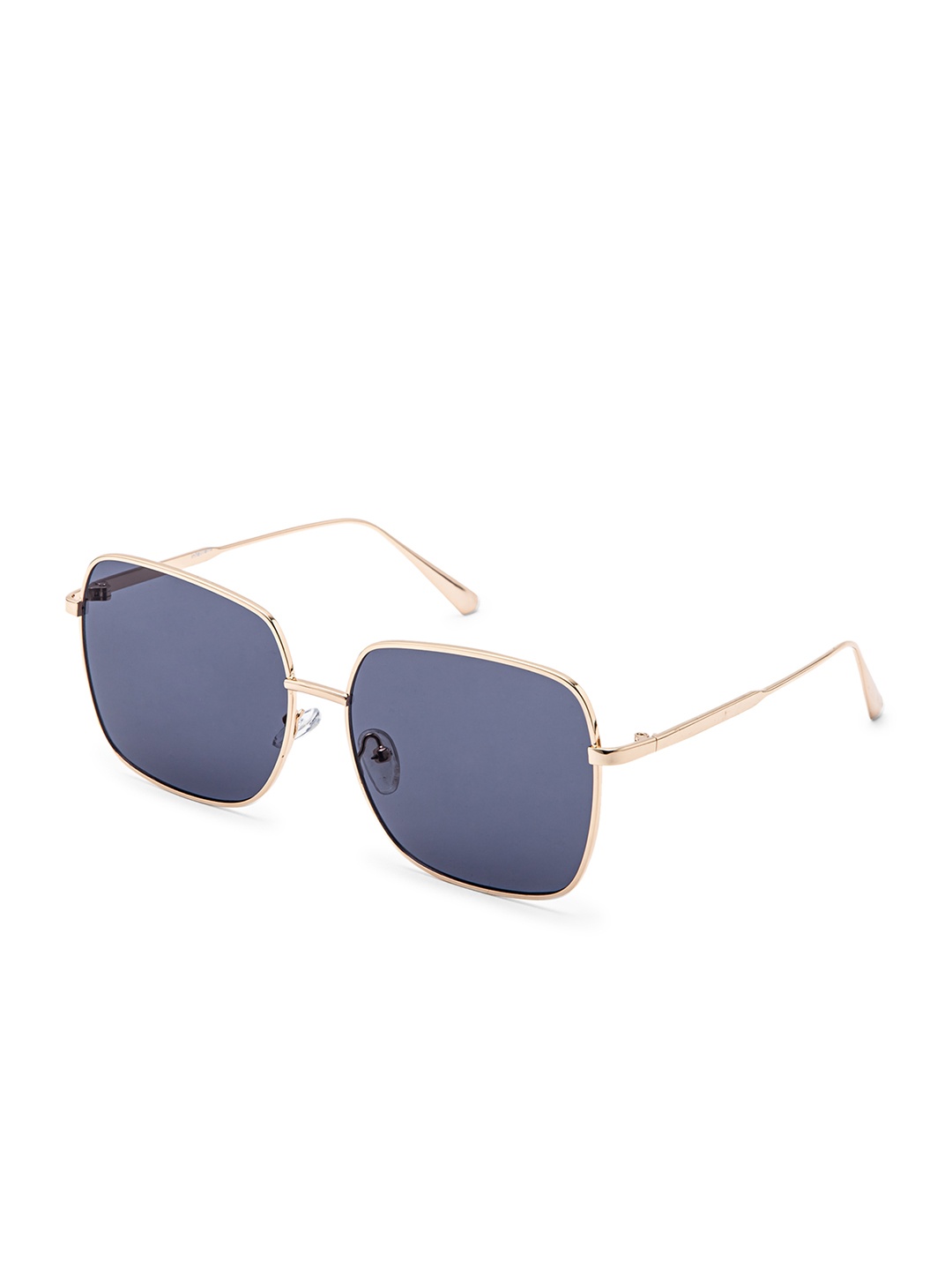 

Intellilens Unisex Black Lens & Gold-Toned Square Sunglasses with Polarised Lens