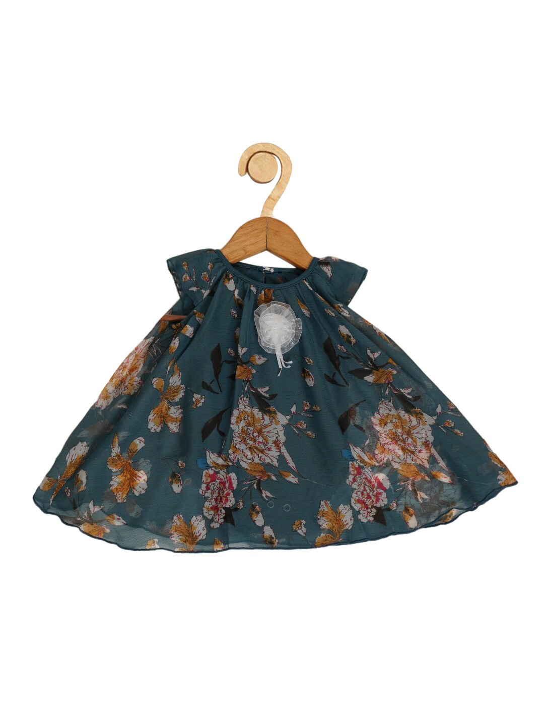 

Creative Kids Green Floral A-Line Dress