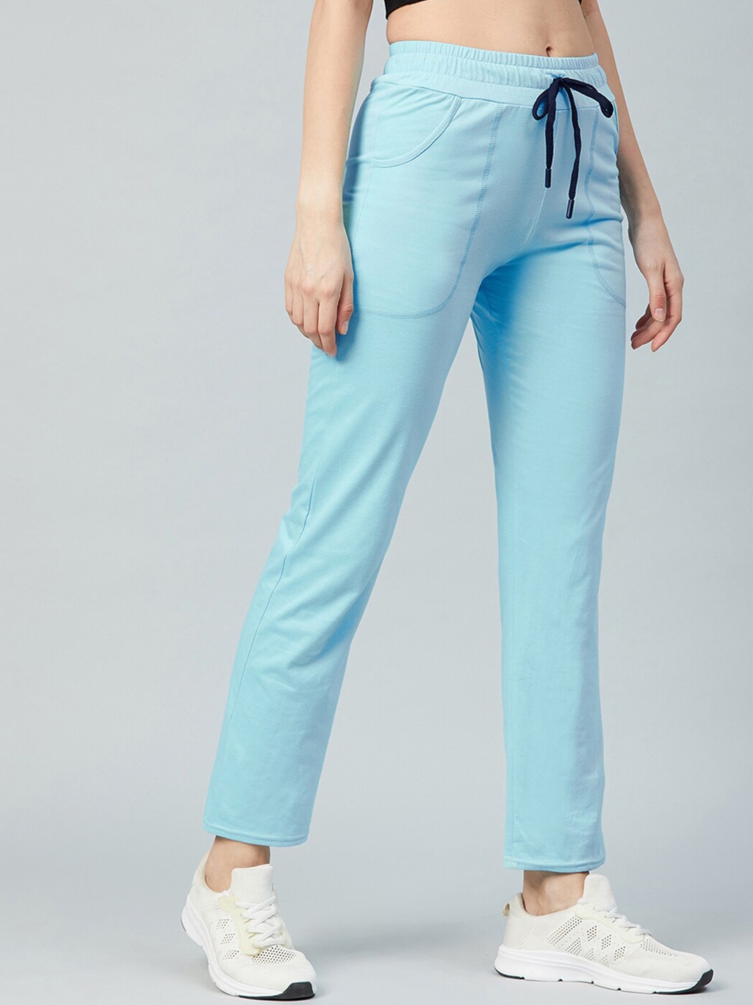 

Blinkin Women Blue Solid Relaxed-Fit Track Pants