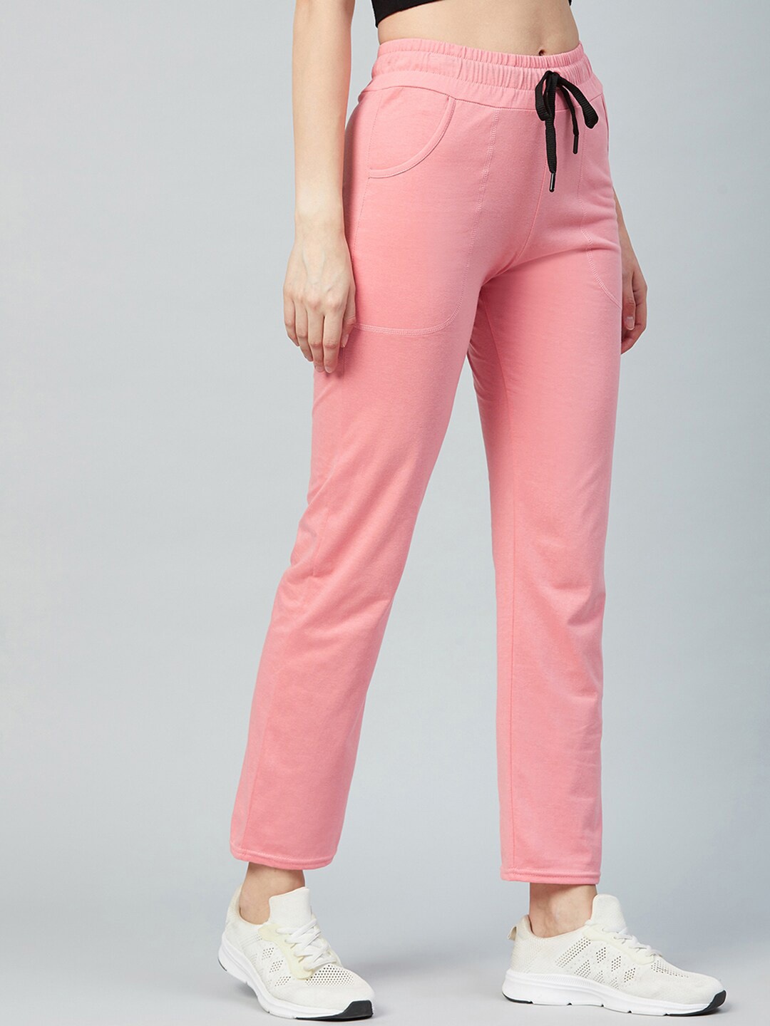 

Blinkin Women Pink Solid Track Pants