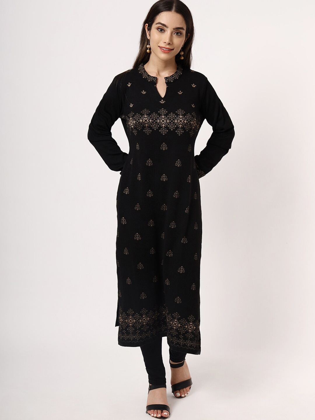 

KEIKO Women Black Kurta