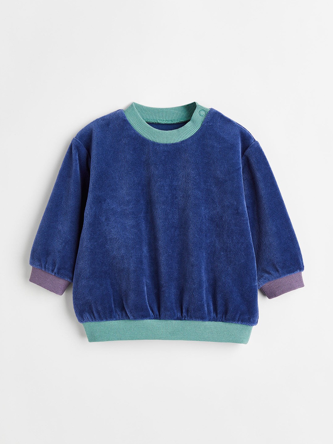 

H&M Boys Velour Top, Blue