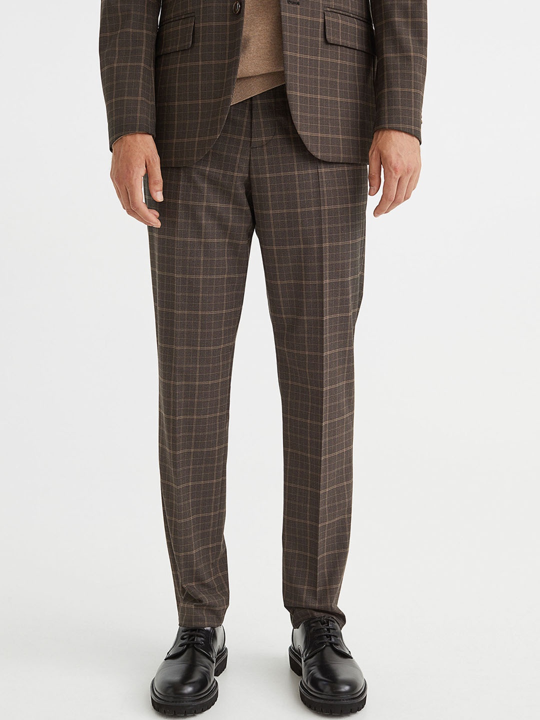 

H&M Men Suit trousers Slim Fit, Brown