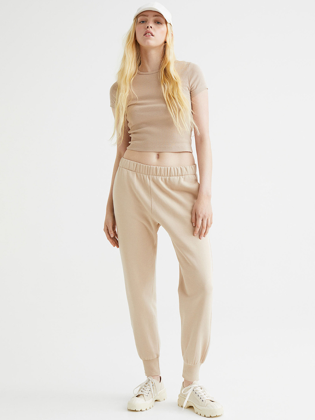 

H&M Women Solid Joggers, Beige