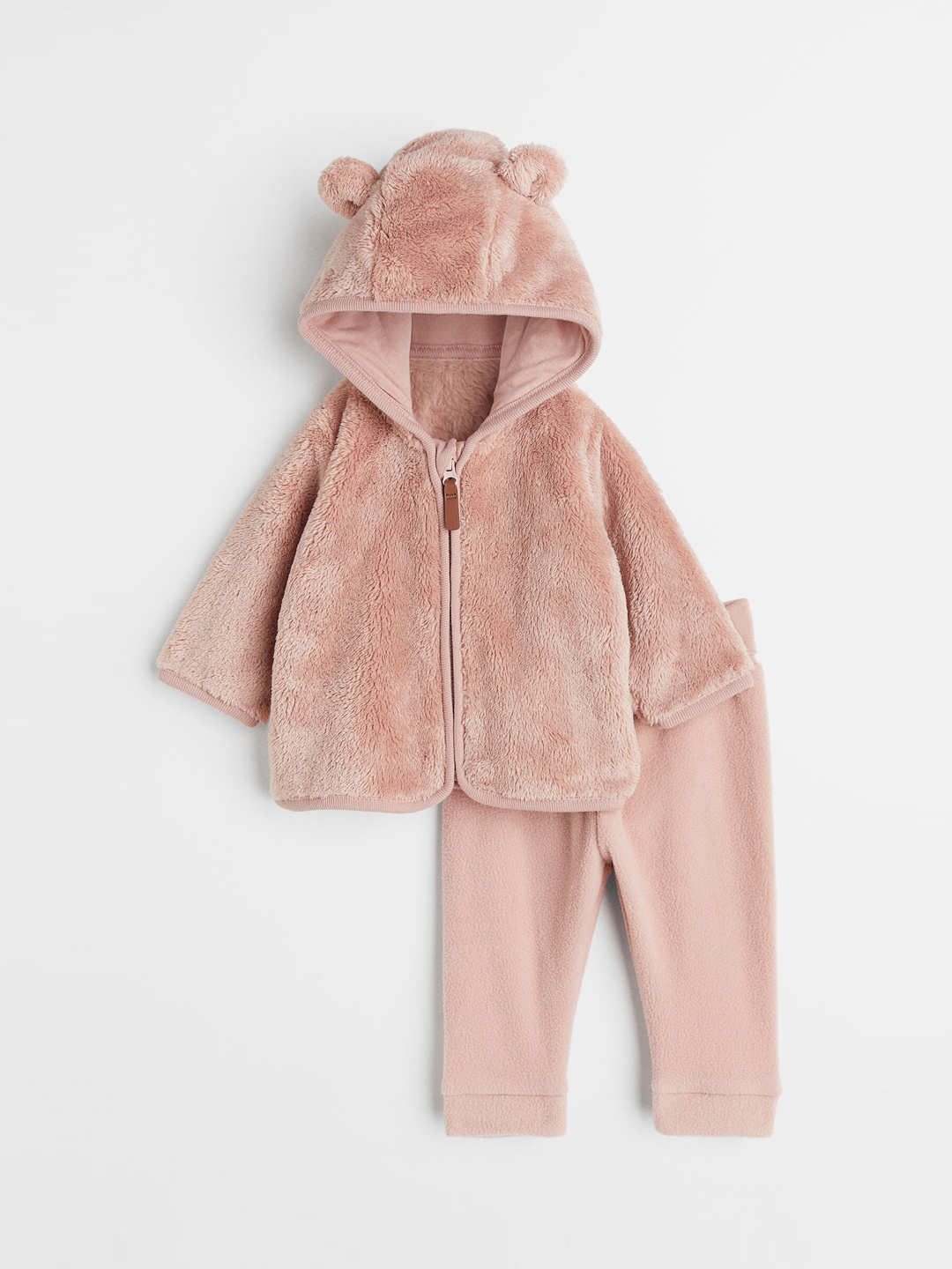 

H&M Infant Girls 2-Piece Fleece Set, Pink