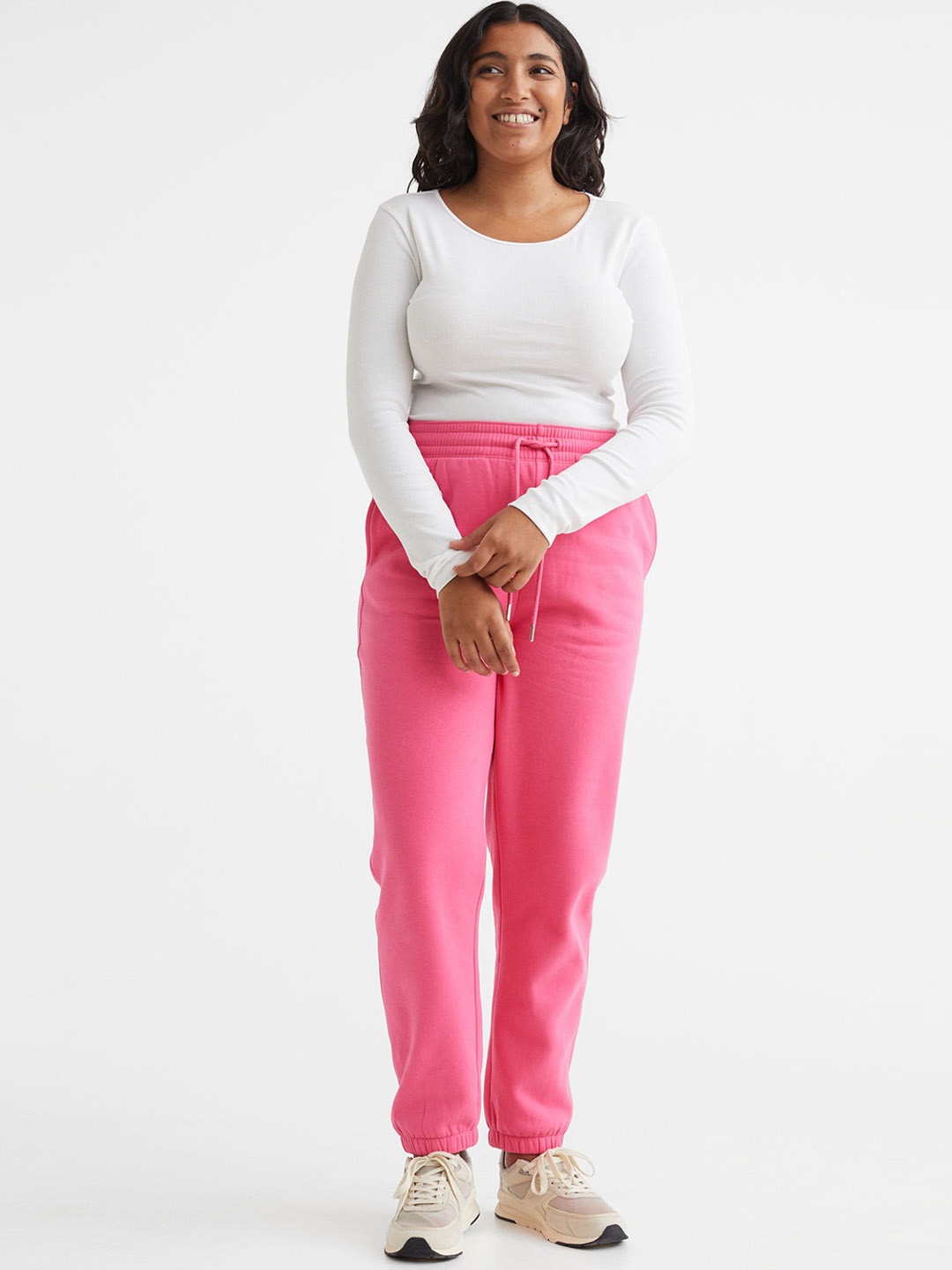 

H&M Women Cotton-blend Sweatpants, Pink