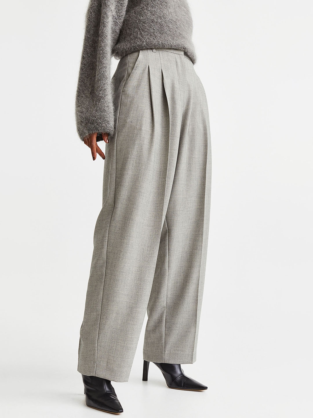 

H&M Women Tailored Trousers, Beige