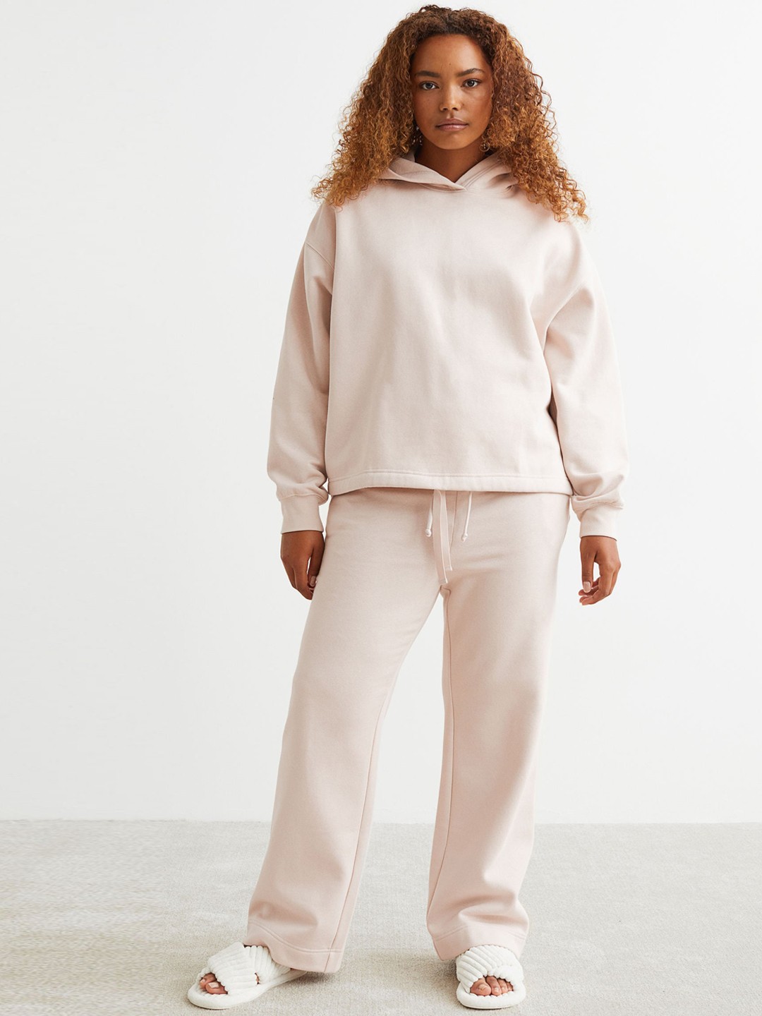 

H&M Women Wide Joggers, Pink