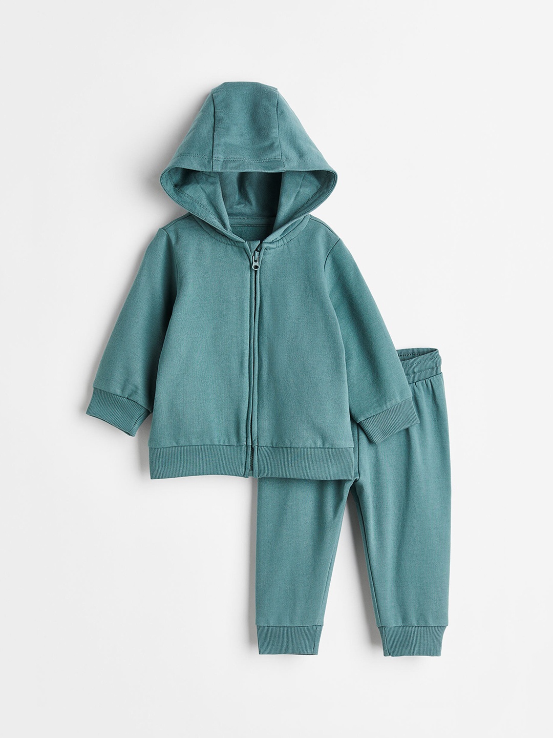 

H&M Kids Girls 2-piece sweatshirt set, Green