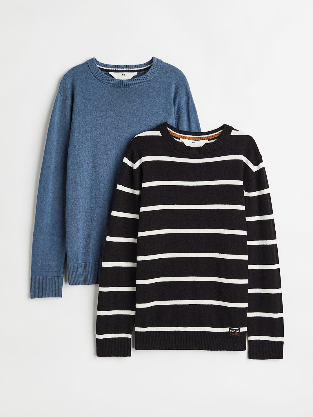 

H&M Boys 2-pack fine-knit jumpers, Black