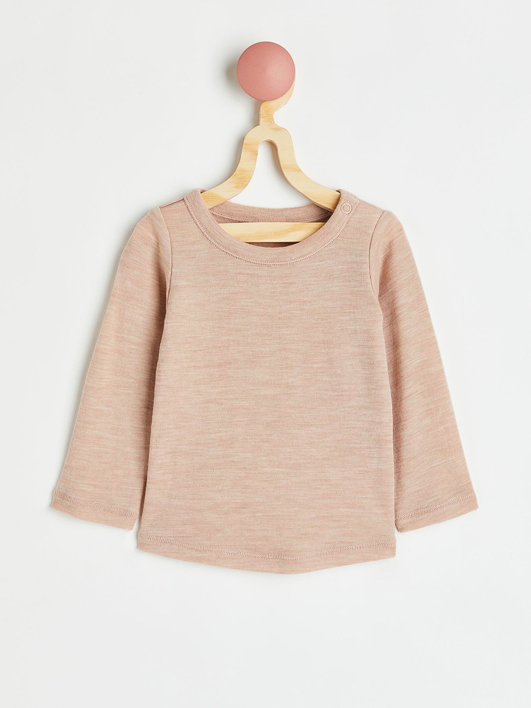 

H&M Girls Long-sleeved wool top, Pink