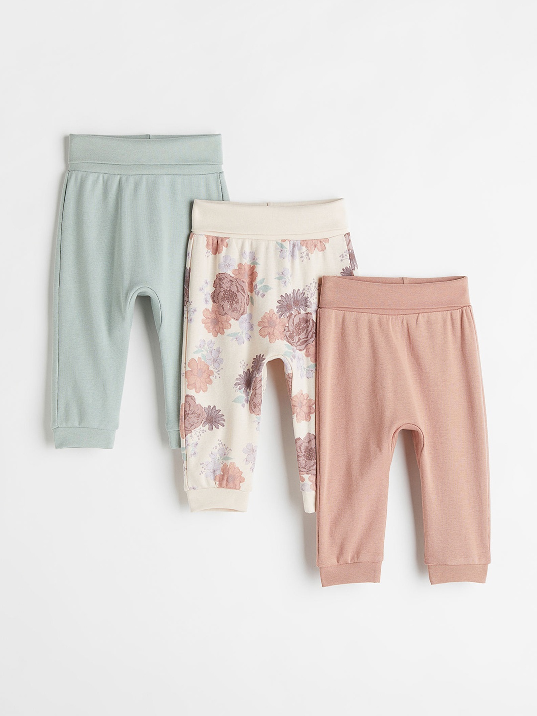 

H&M Kids Boys 3-pack cotton trousers, Beige