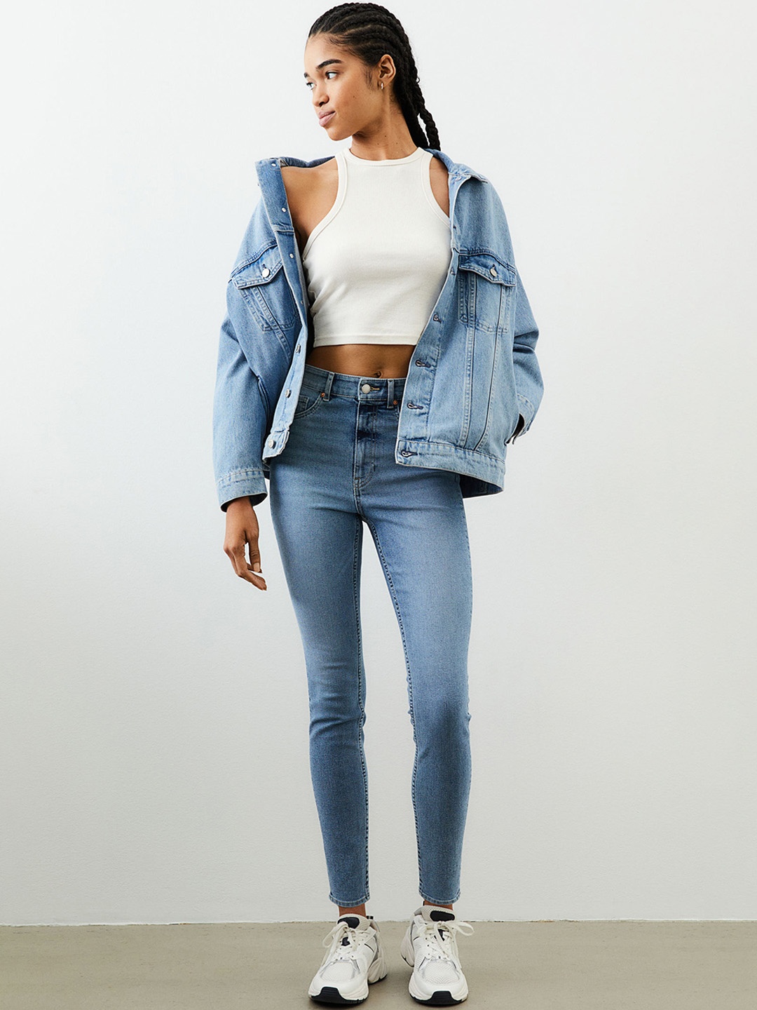 

H&M Women Curvy Ultra High Jeggings, Blue