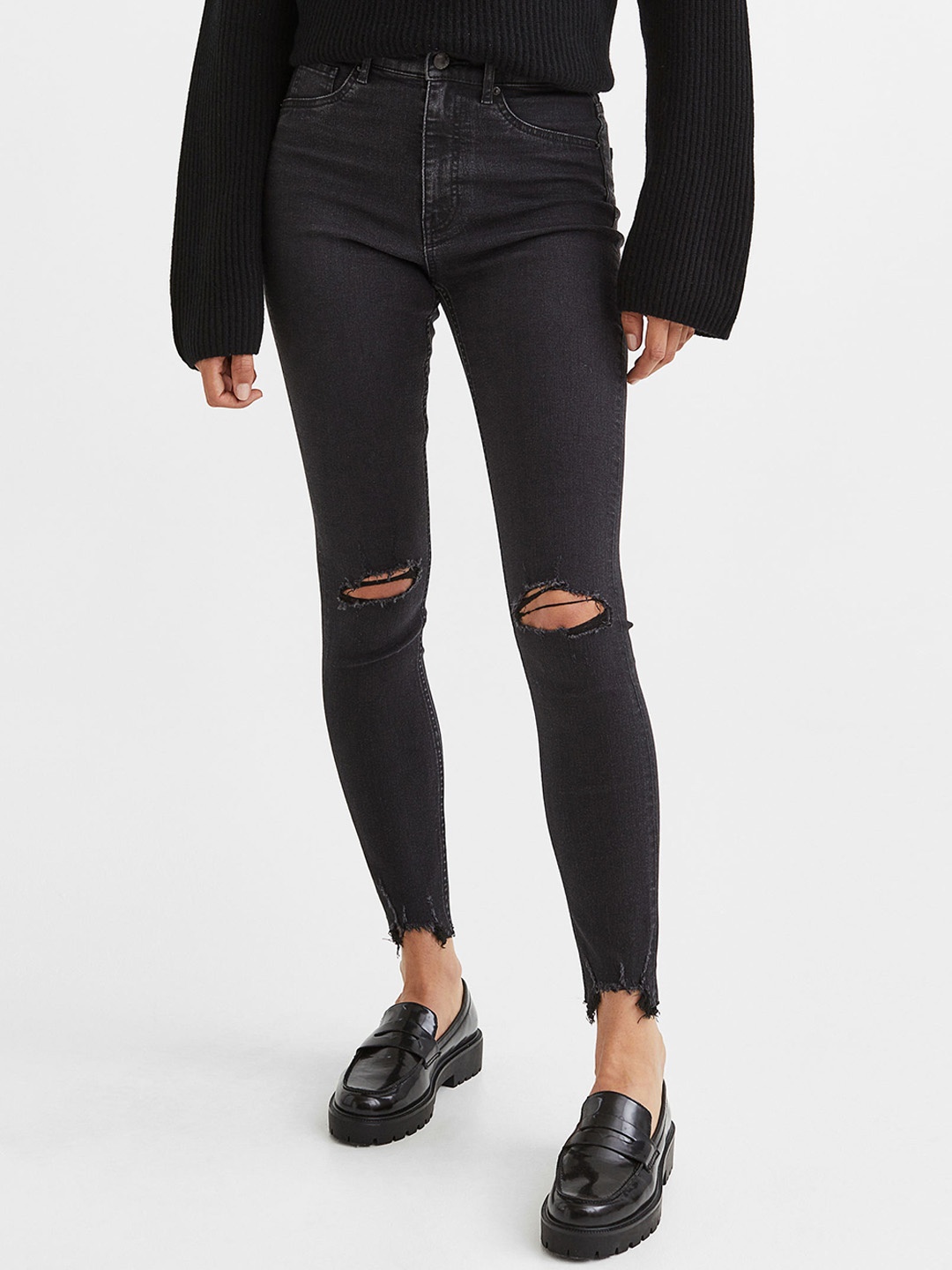 

H&M Women Curvy Ultra High Jeggings, Black