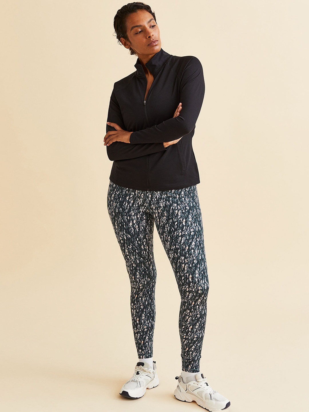 

H&M Women High Waist Sports Tights, Teal