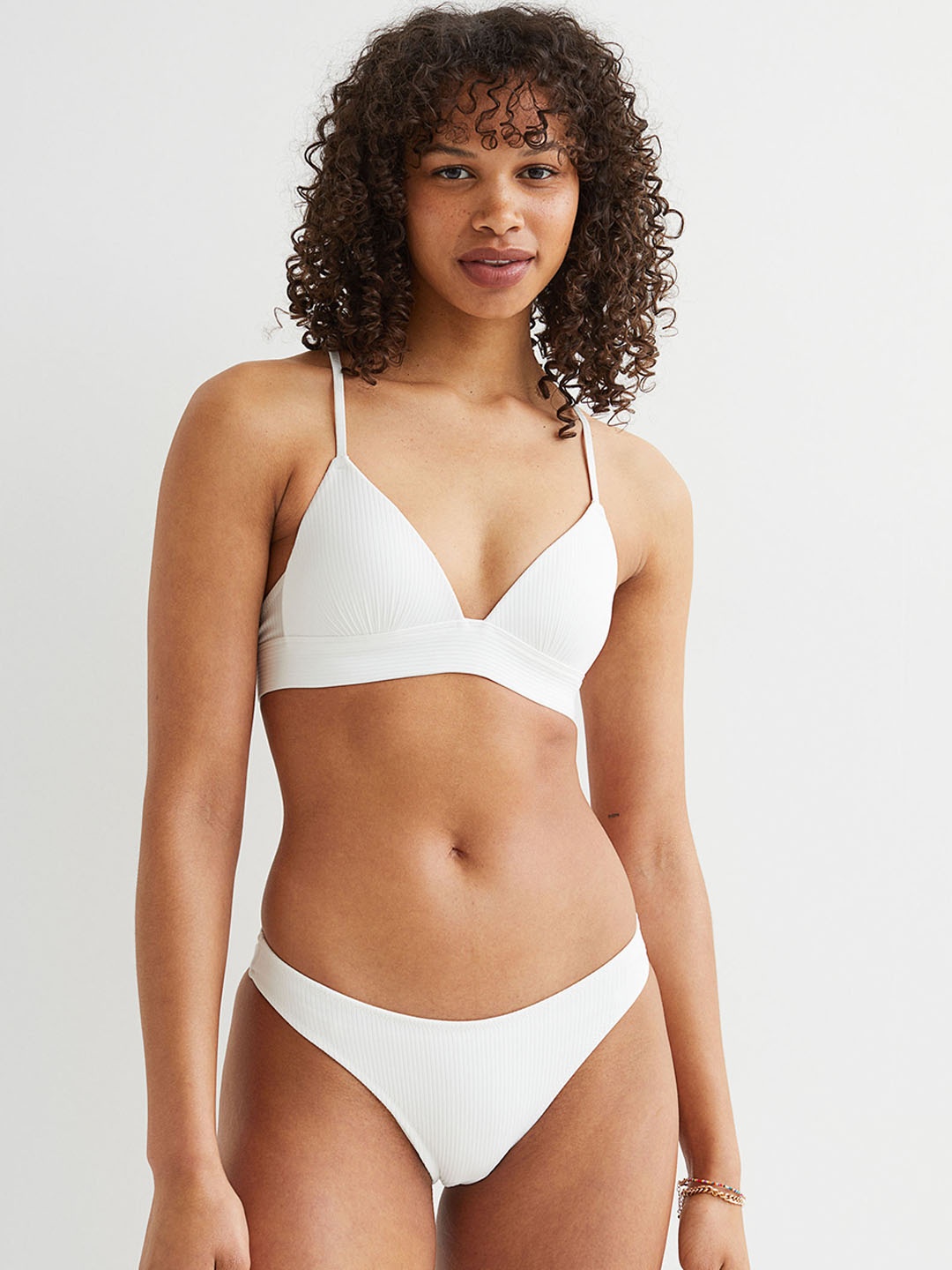 

H&M Women Solid Swim Bottoms, White