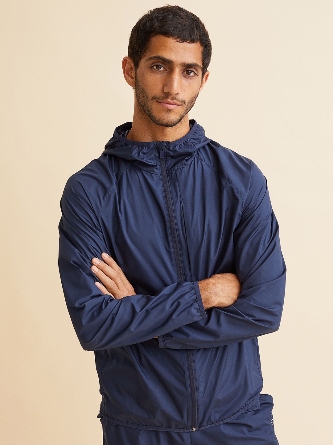 

H&M Men Regular Fit Sports Windbreaker, Blue
