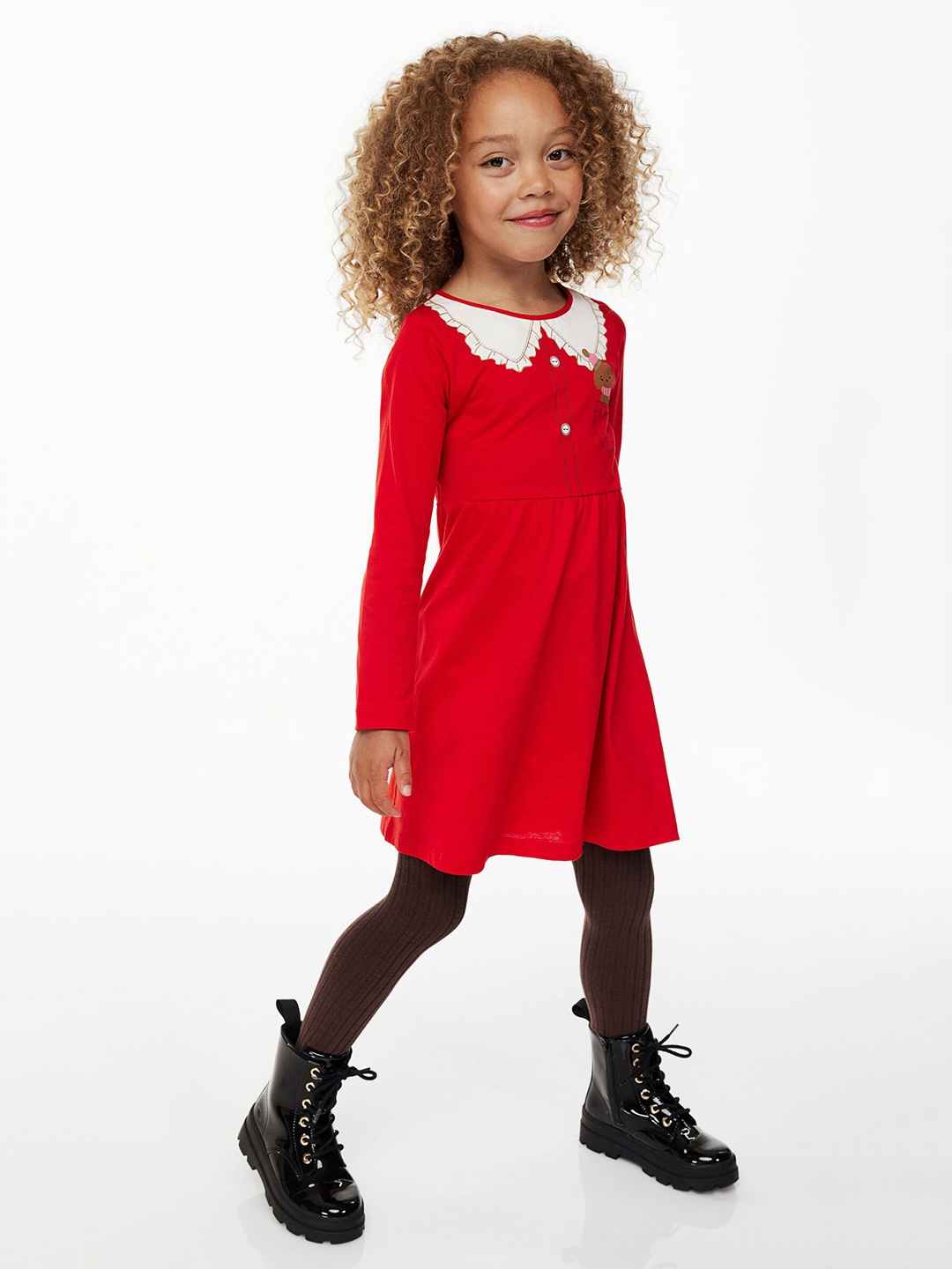 

H&M Kids Girls Cotton jersey dress, Multi