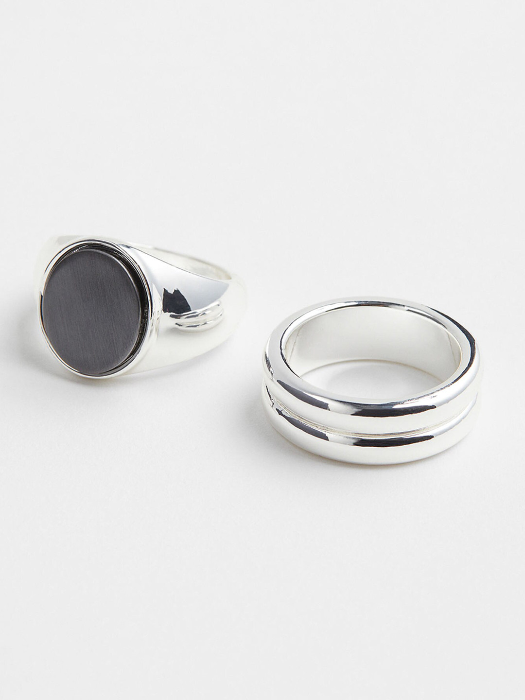 

H&M Men 2-Pack Rings, Silver