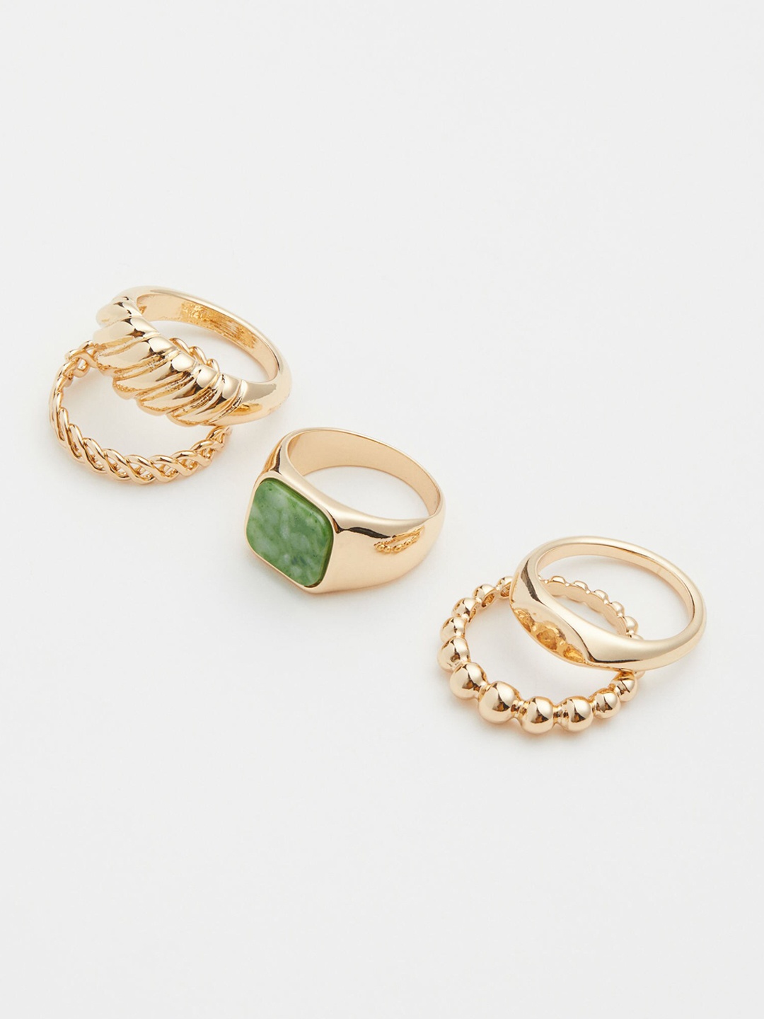 

H&M Women 5-Pack Rings, Gold