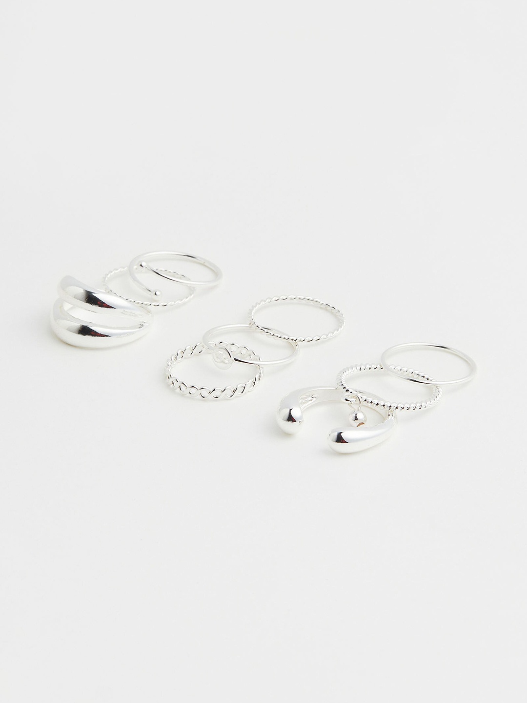 

H&M Women 9-Pack Rings, Silver