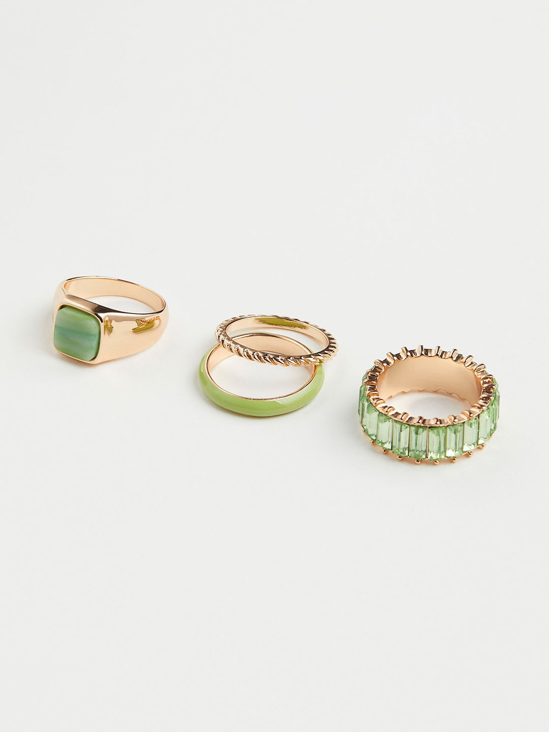

H&M Women 4-Pack Rings, Gold