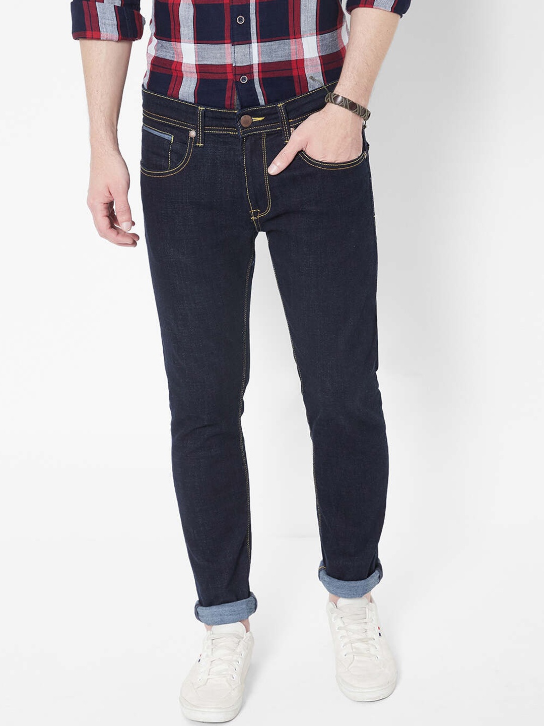 

Pepe Jeans Men Blue Slim Fit Clean Look Stretchable Jeans