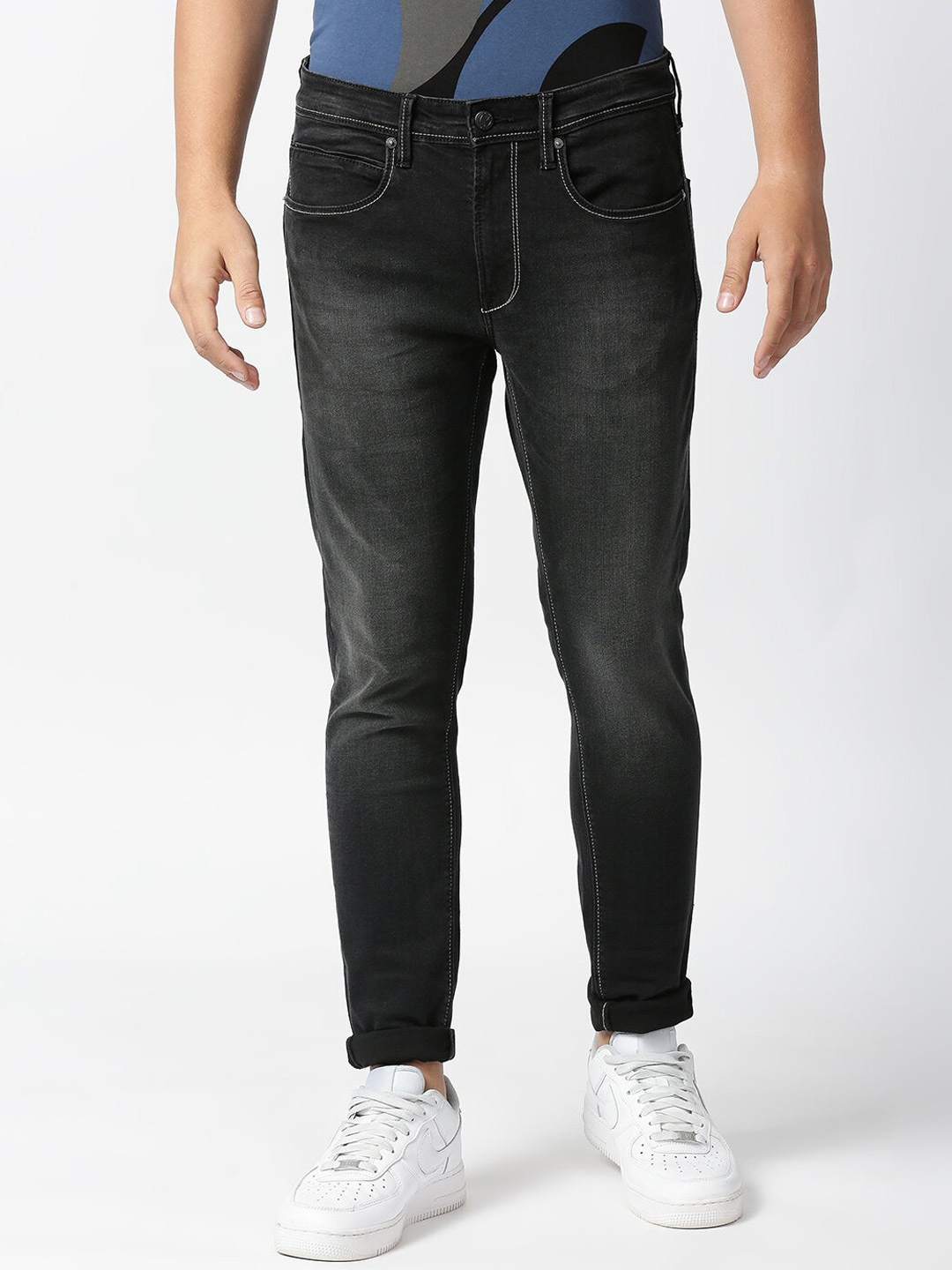 

Pepe Jeans Men Black Skinny Fit Low-Rise Light Fade Stretchable Jeans