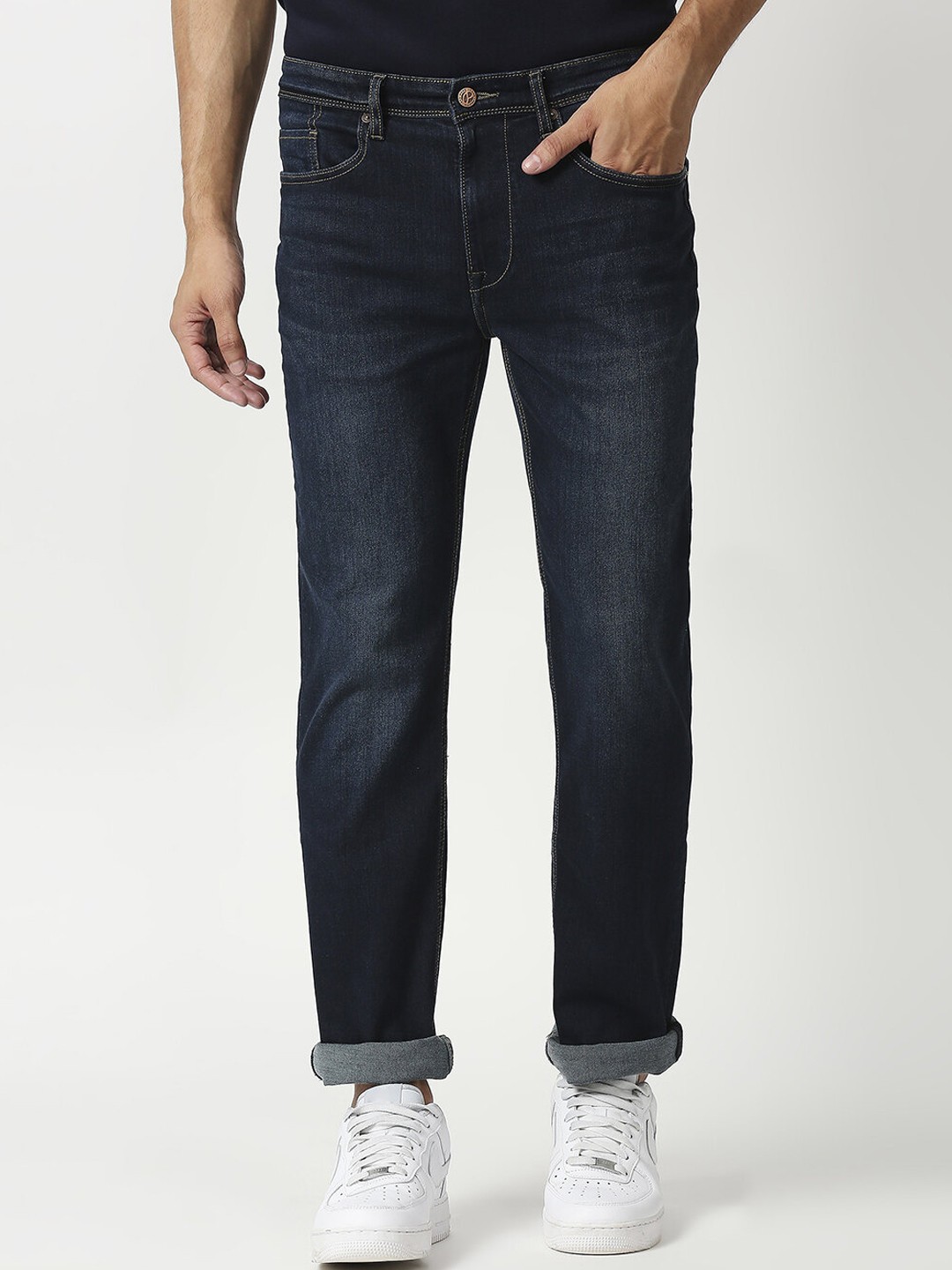 

Pepe Jeans Men Blue Light Fade Stretchable Jeans