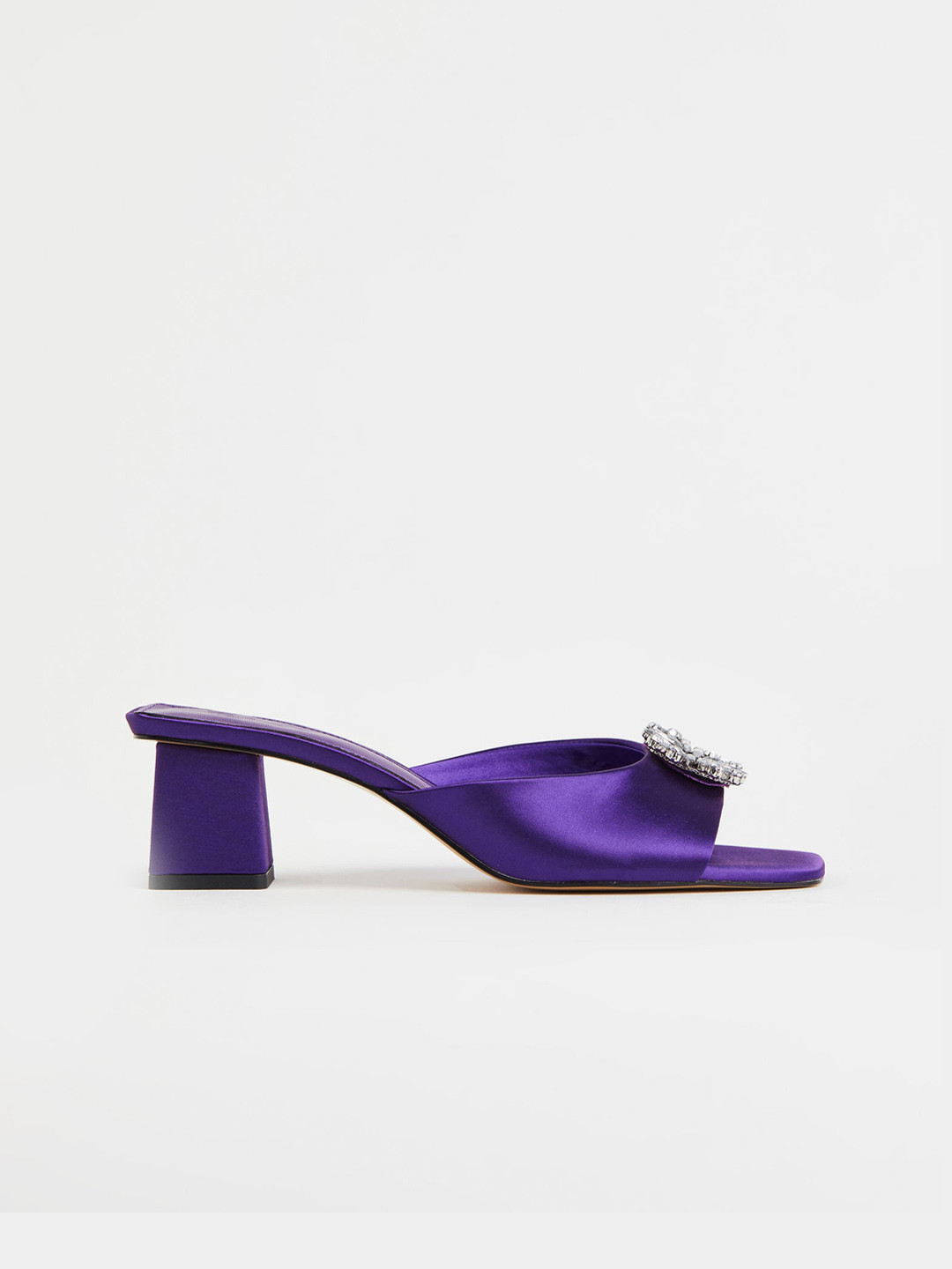 

H&M Woman Satin Heels, Purple