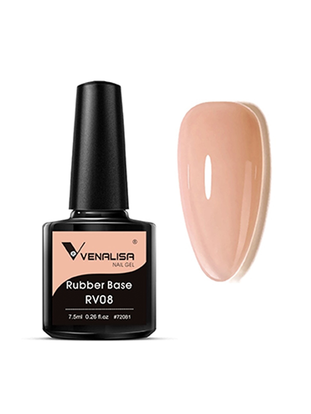 

VENALISA UV Gel Polish Soak Off Rubber Base Coat Color 7.5ml, Multi