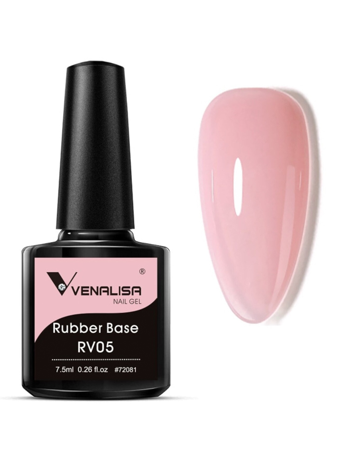 

VENALISA UV Gel Polish Soak Off Rubber Base Coat Color 7.5ml, Multi