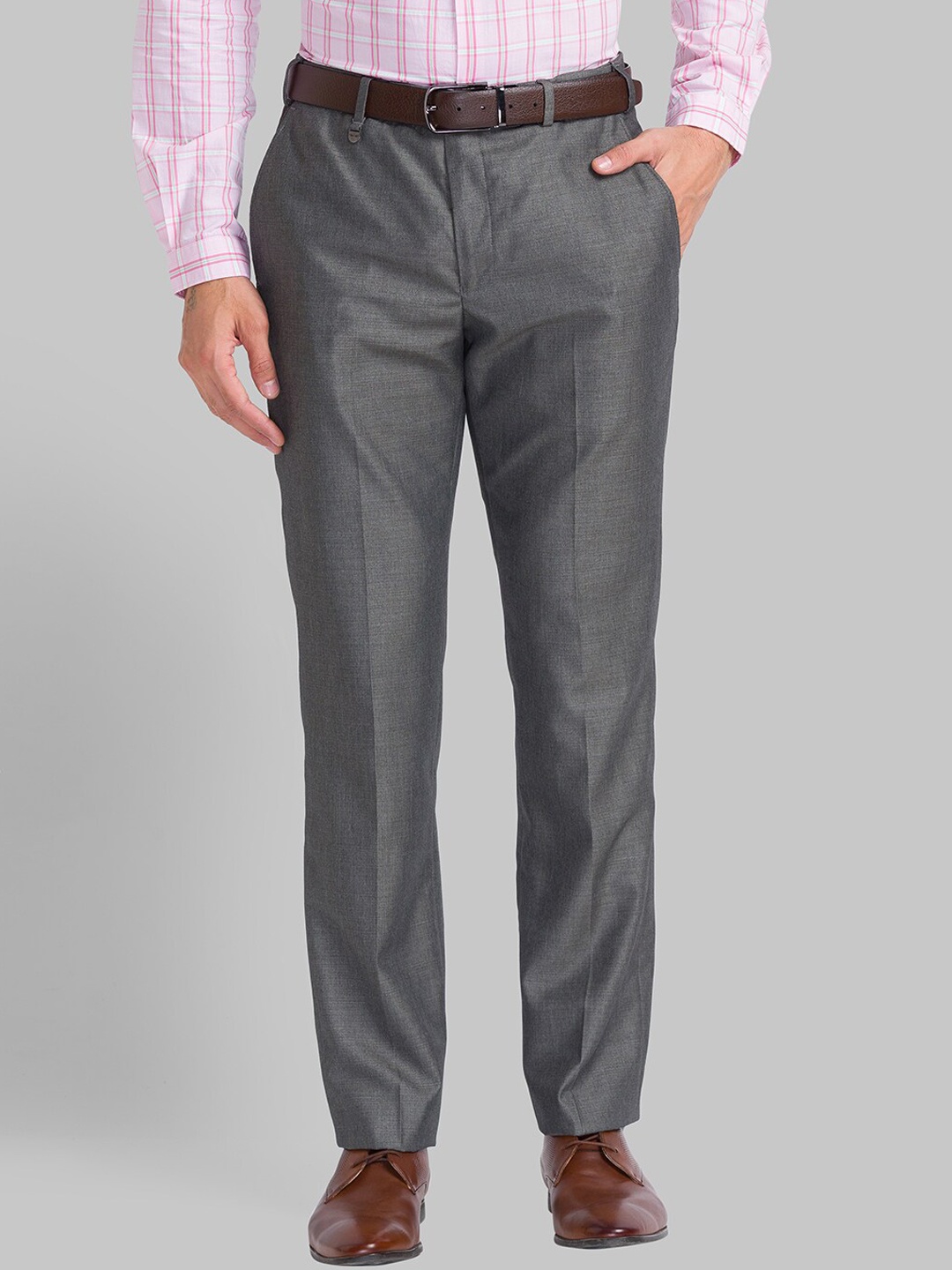 

Park Avenue Men Grey Trousers