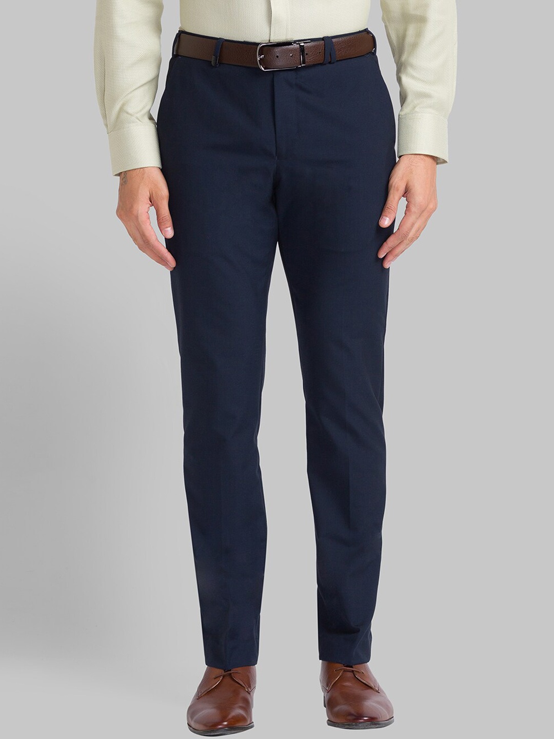 

Park Avenue Men Blue Slim Fit Trousers
