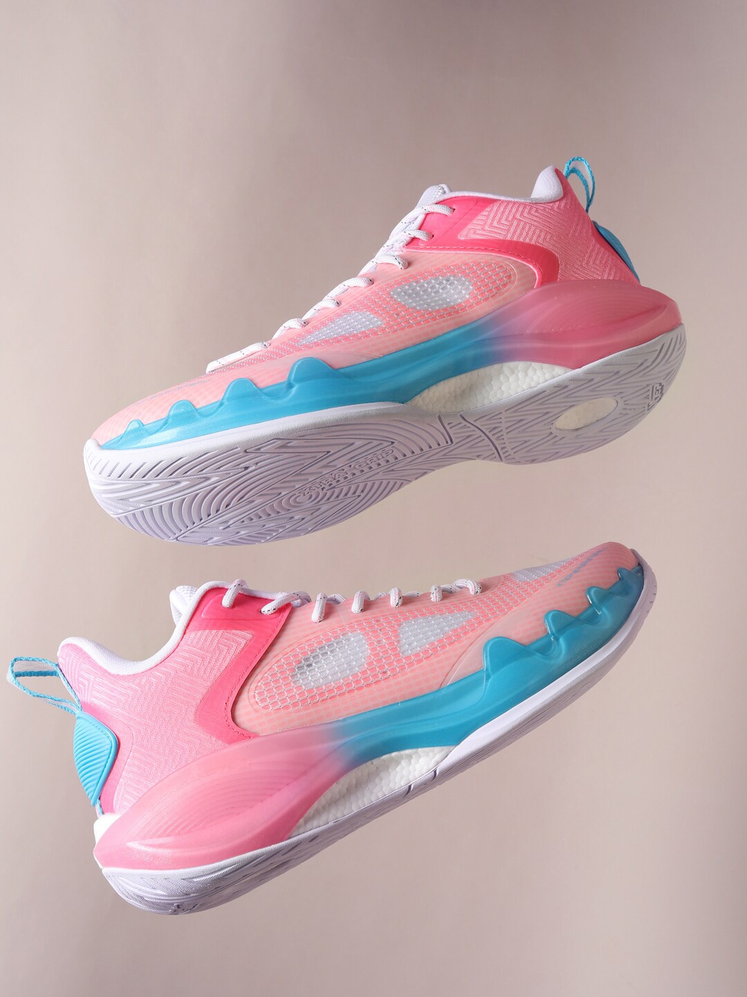 

Xtep Men Pink Dynamic Foam Basketball Shoes