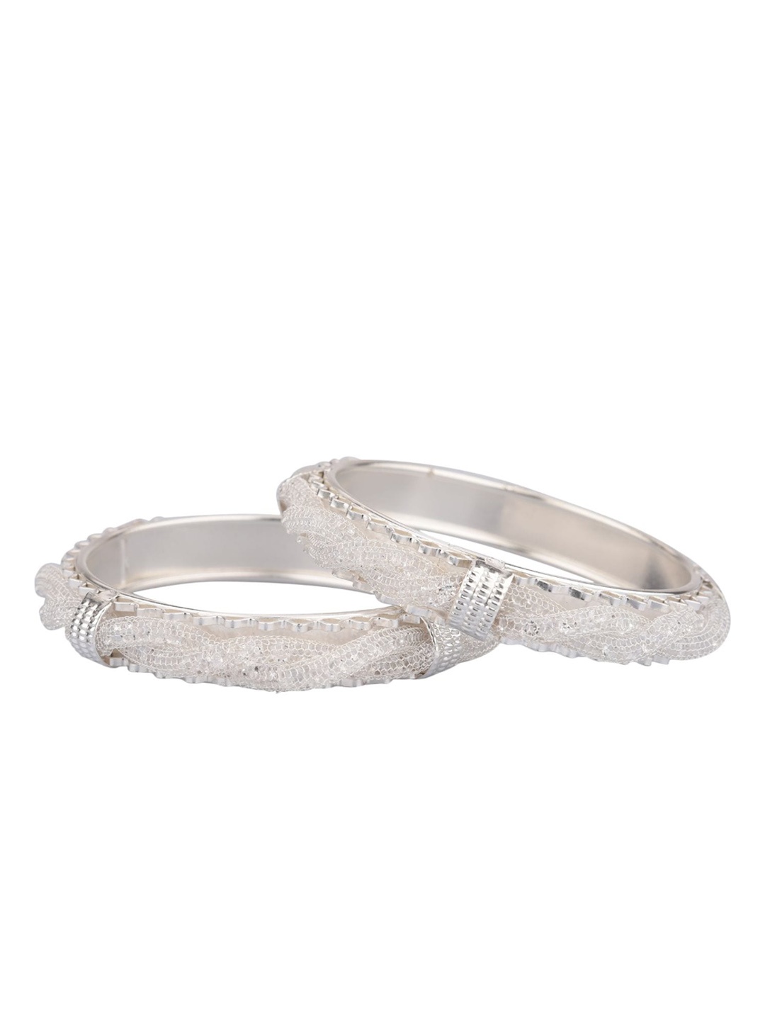 

Efulgenz Women White Bangle