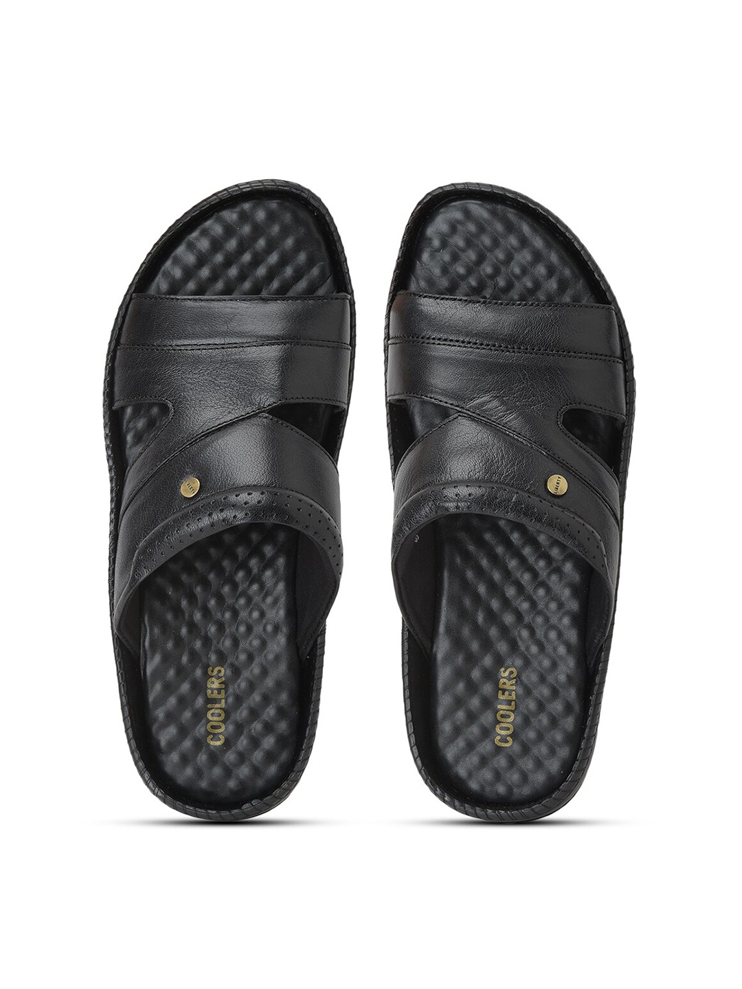 

Liberty Men Solid Comfort Sandals, Black