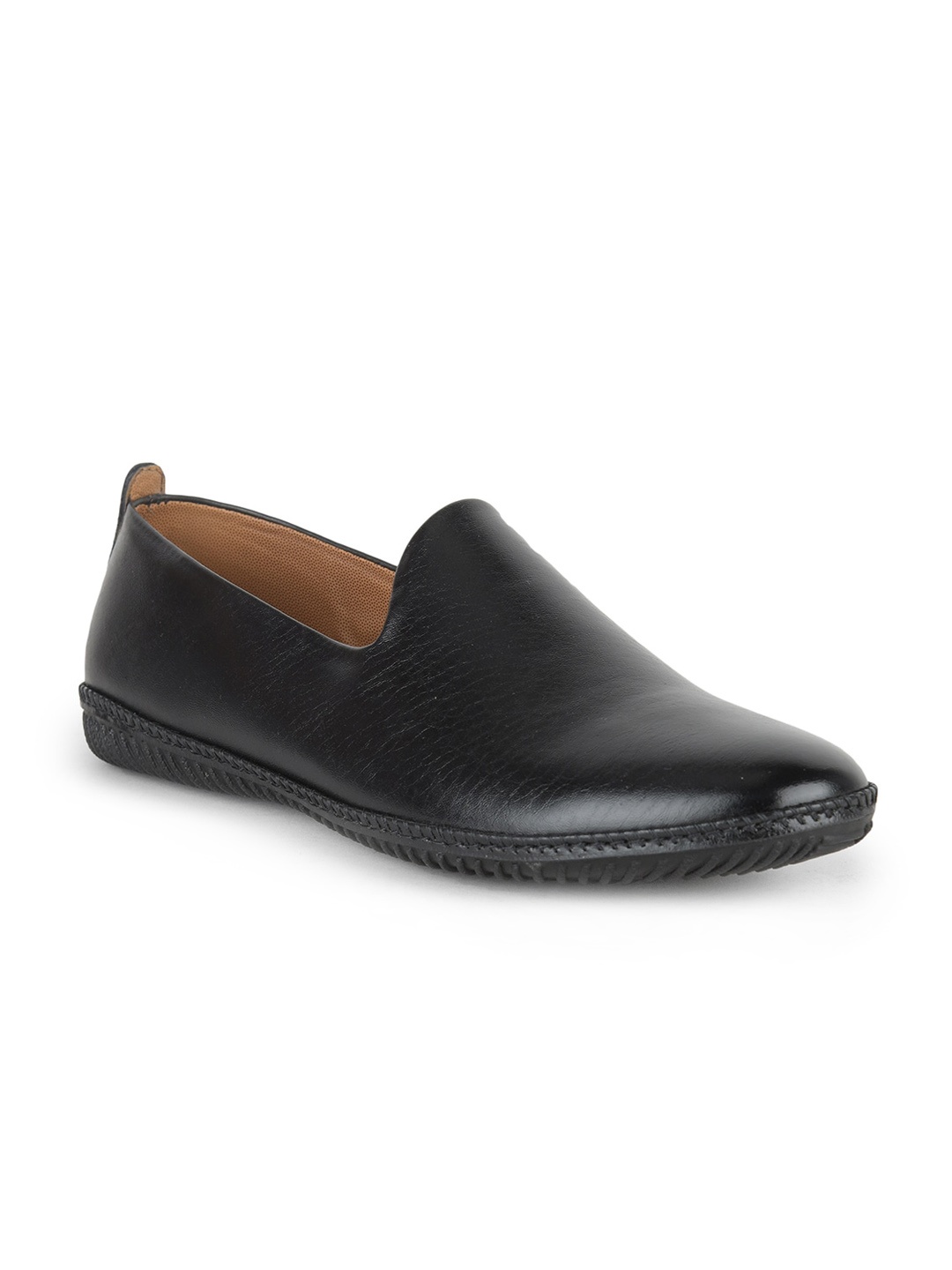 Liberty Men Black Slip-On Sneakers