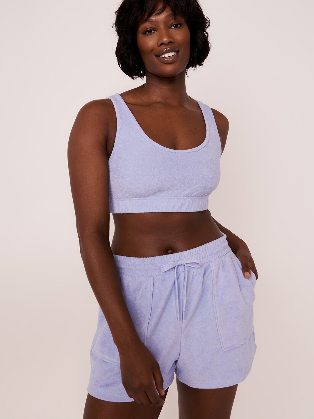 

La Vie en Rose Lavender Tank Crop Top