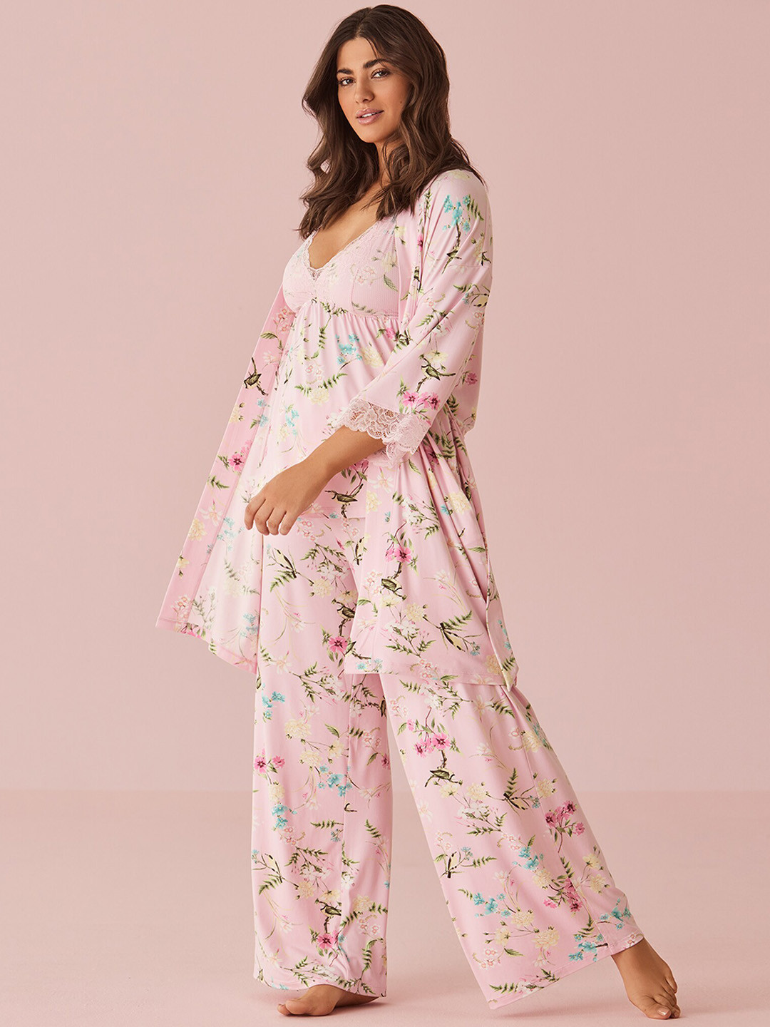 

La Vie en Rose Women Pink Printed Camisole