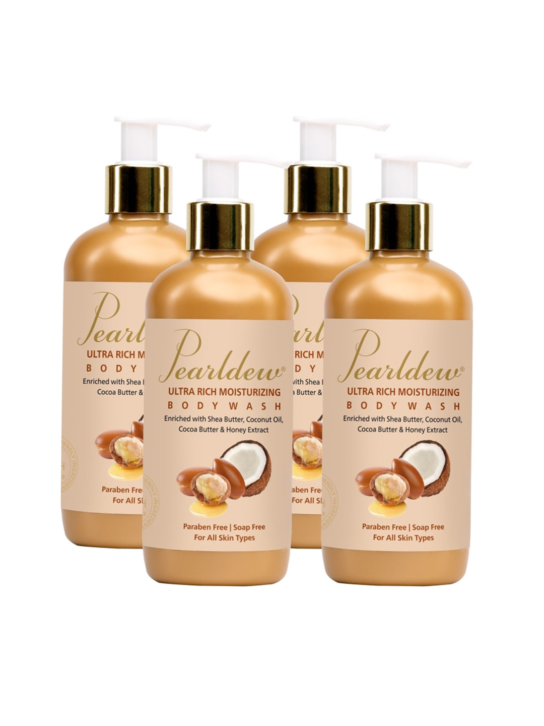

Pearldew Set Of 4 Ultra Rich Moisturizing Body Wash, Na