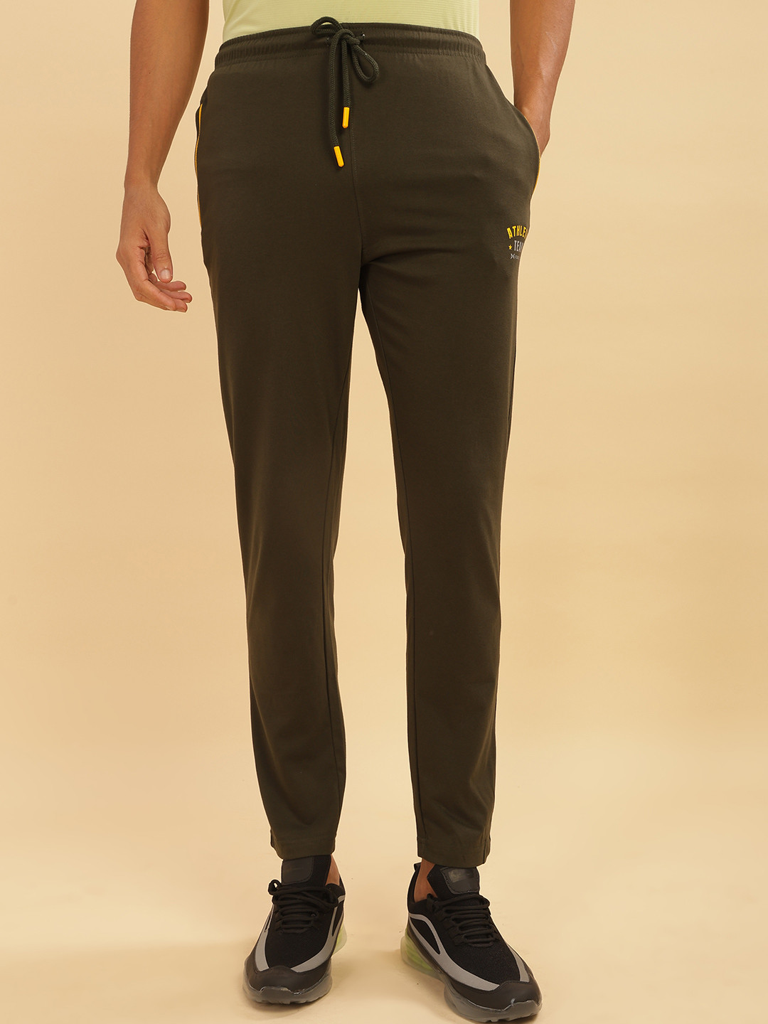 

Force NXT Men Solid Pack of 1 Super Combed Cotton Track Pants, Charcoal